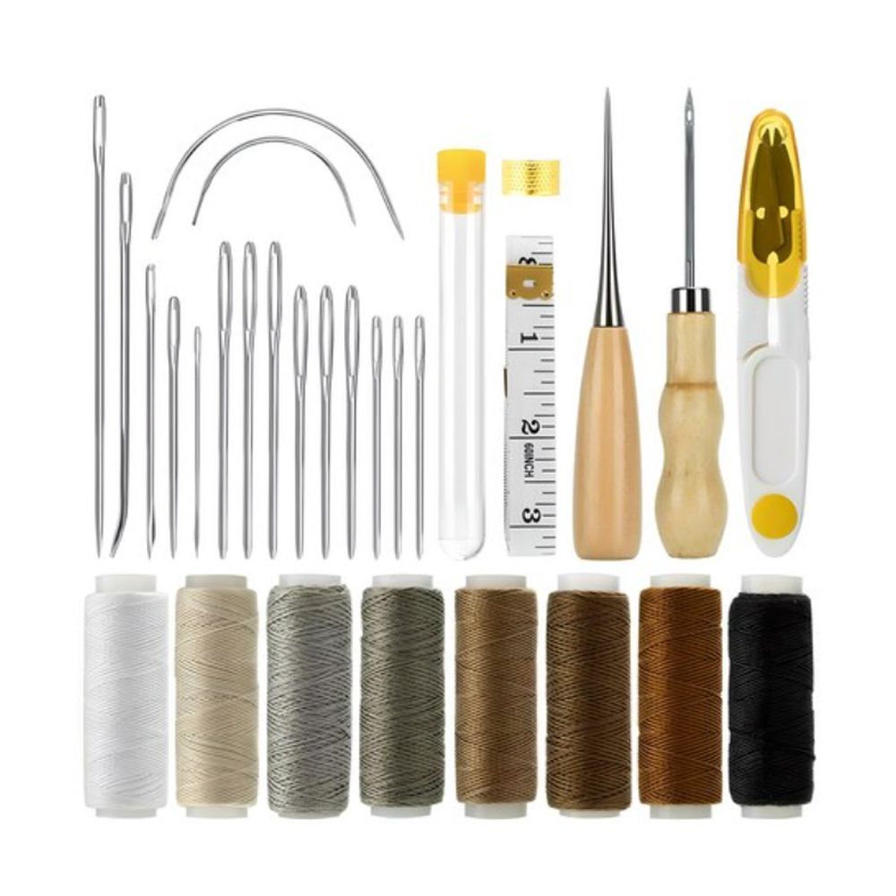 가죽 공예 도구 공구 재료 가죽 공방 부자재 DIY 키트 세트A - 상품 이미지