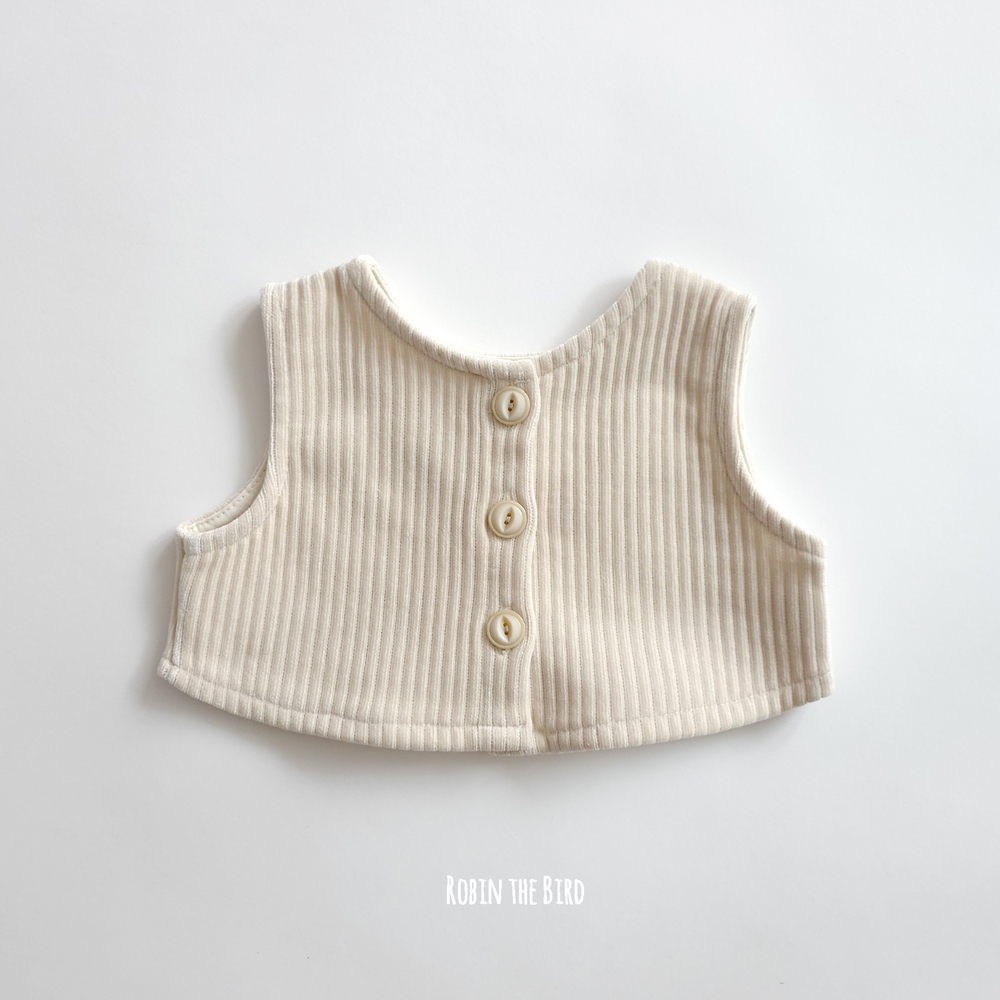오도도 아기 곰 자수 양면 조끼 신생아 돌 유아 가을 S M L - 상세 이미지 2