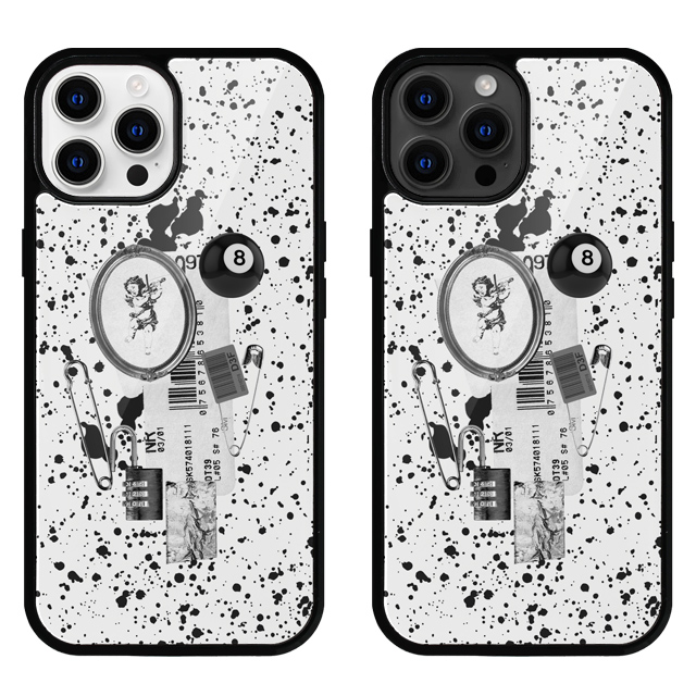 에잇볼 잉크 물감 글라스 범퍼 케이스 - 상품 이미지
