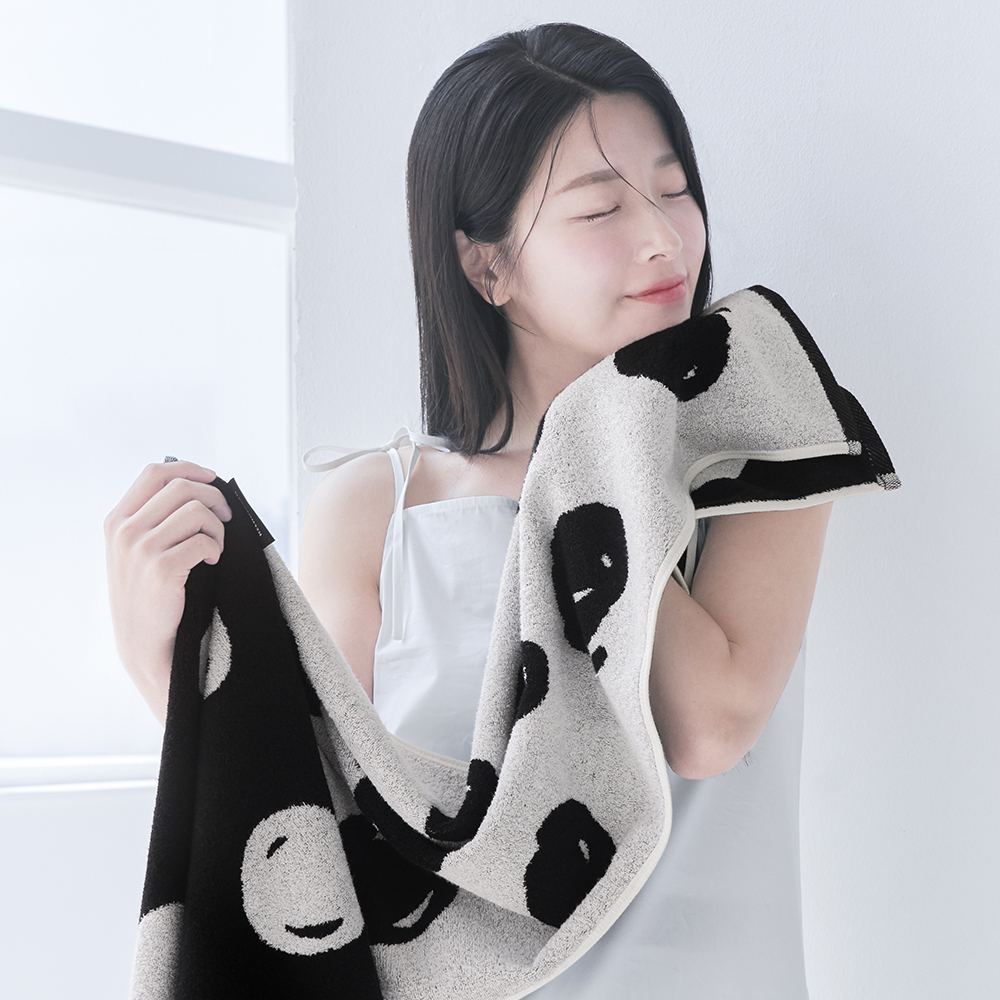 킨제네라 스노우베일 Playful 대나무 극세사 더블루프 호텔수건 180g 1장 40x80 결혼식 돌잔치 답례품 이미지 6