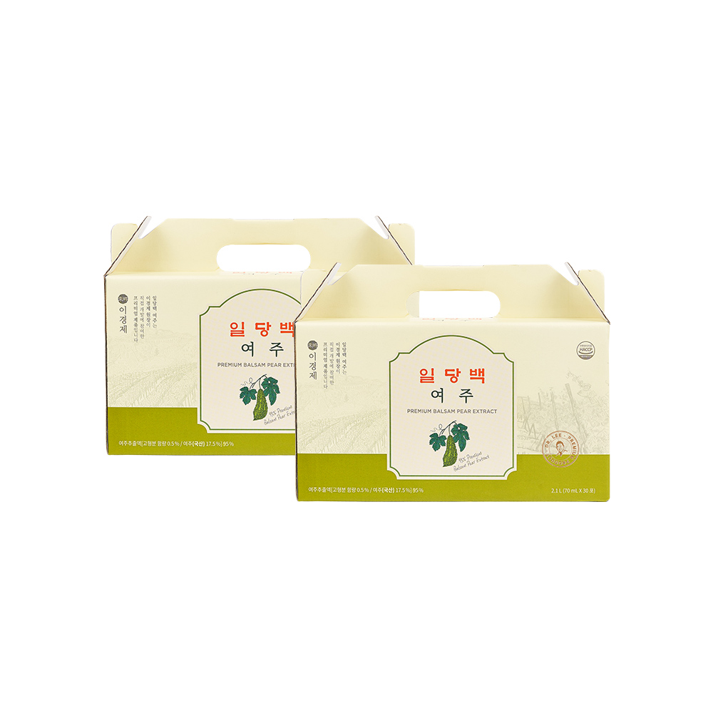 홍동비책 이경제 여주 즙 진액 국내산 무농약 엑기스 이경재 70ml 30포, 2개