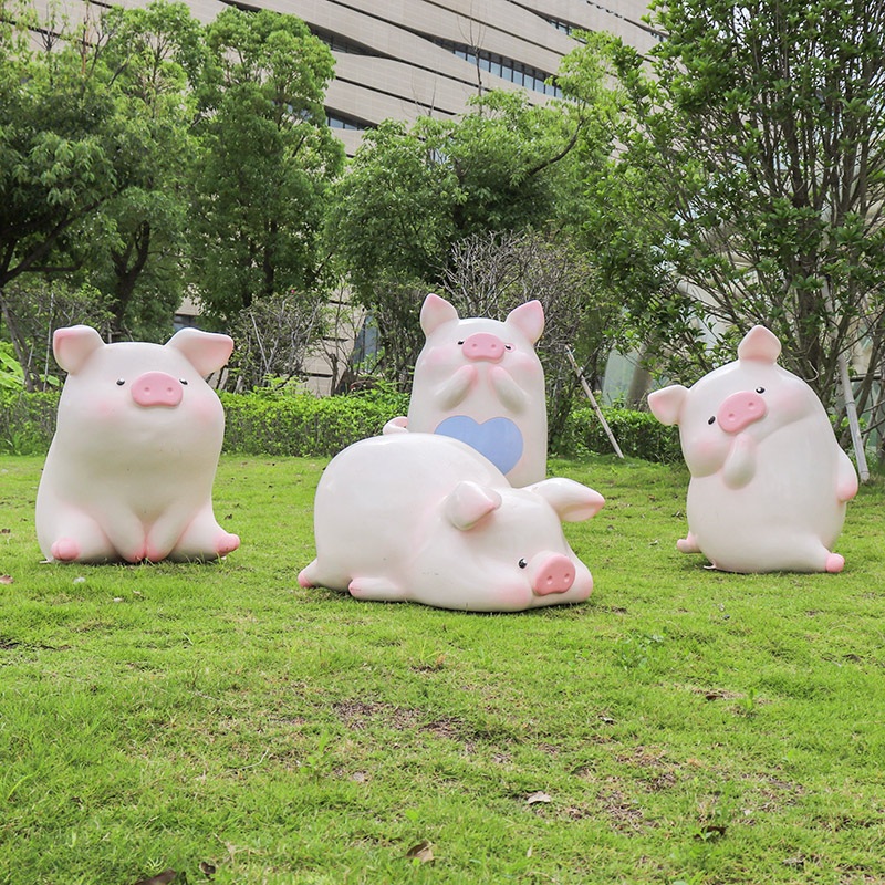 돼지모형 유원지 조형물장식 장식품 아기돼지 가든 모형 고깃집 - 상세 이미지 4