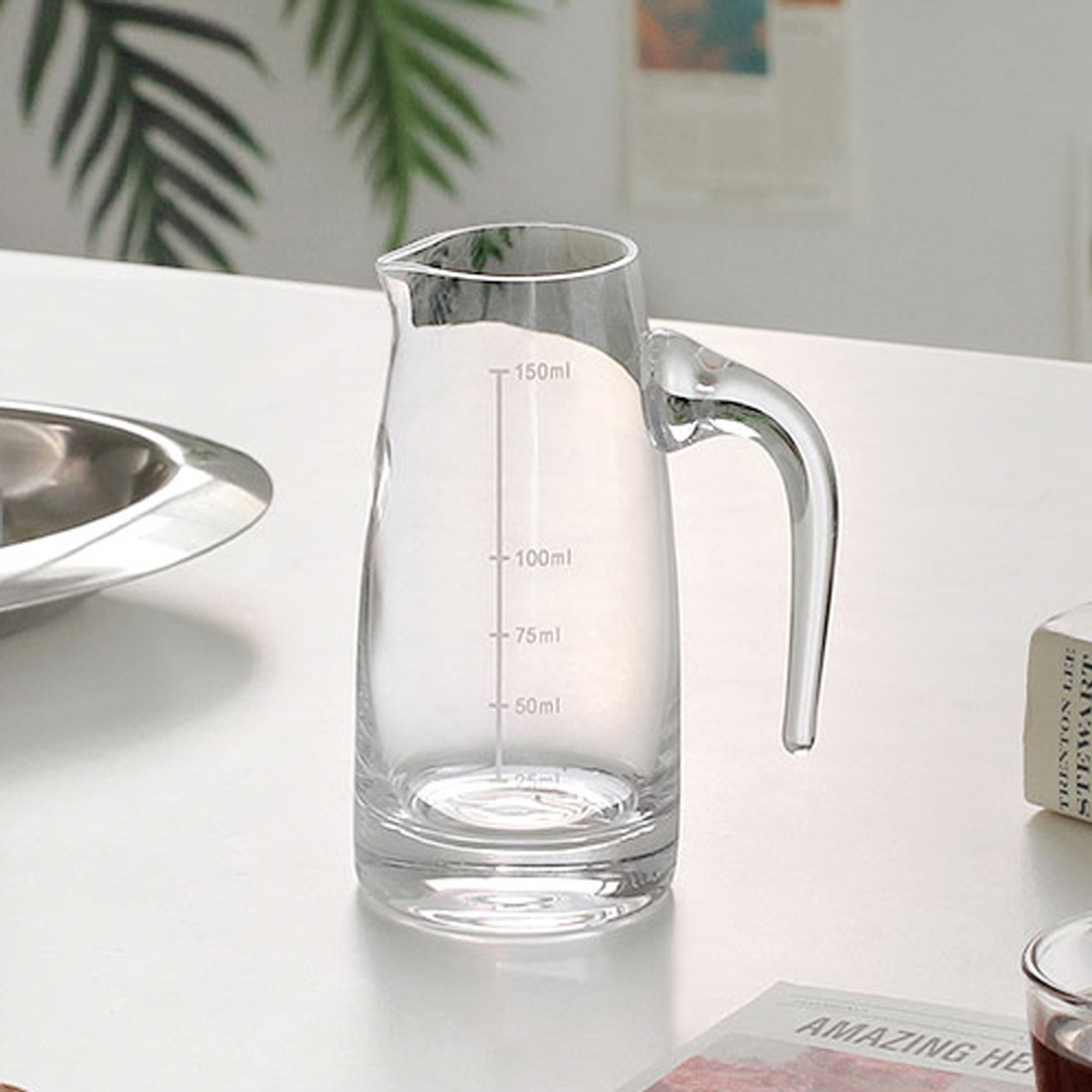홈카페 눈금 샷글라스 에스프레소 샷잔 아포가토 커피 시럽 밀크 글라스 저그 190ml - 상세 이미지 4