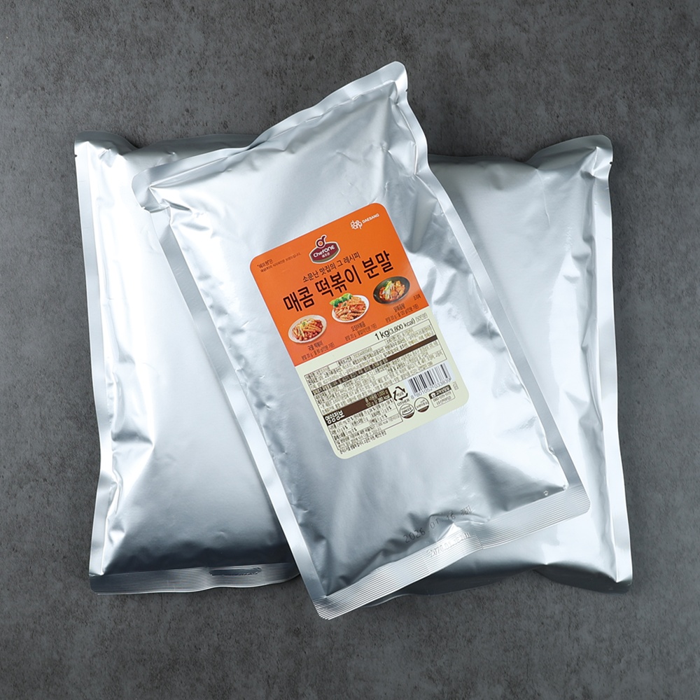 쉐프원 매콤 떡볶이 분말 가루 떡볶이 양념 소스 업소용 1kg, 10개 - 상세 이미지 4
