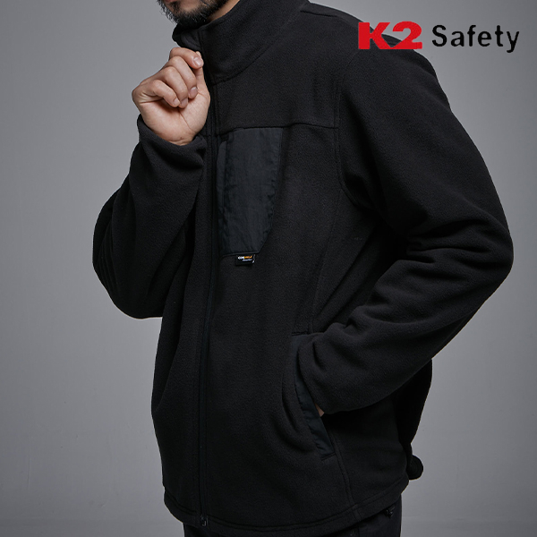 K2 세이프티 바람막이 자켓 남자 기모 작업복 겨울 플리스 재킷 F5102 이미지 6