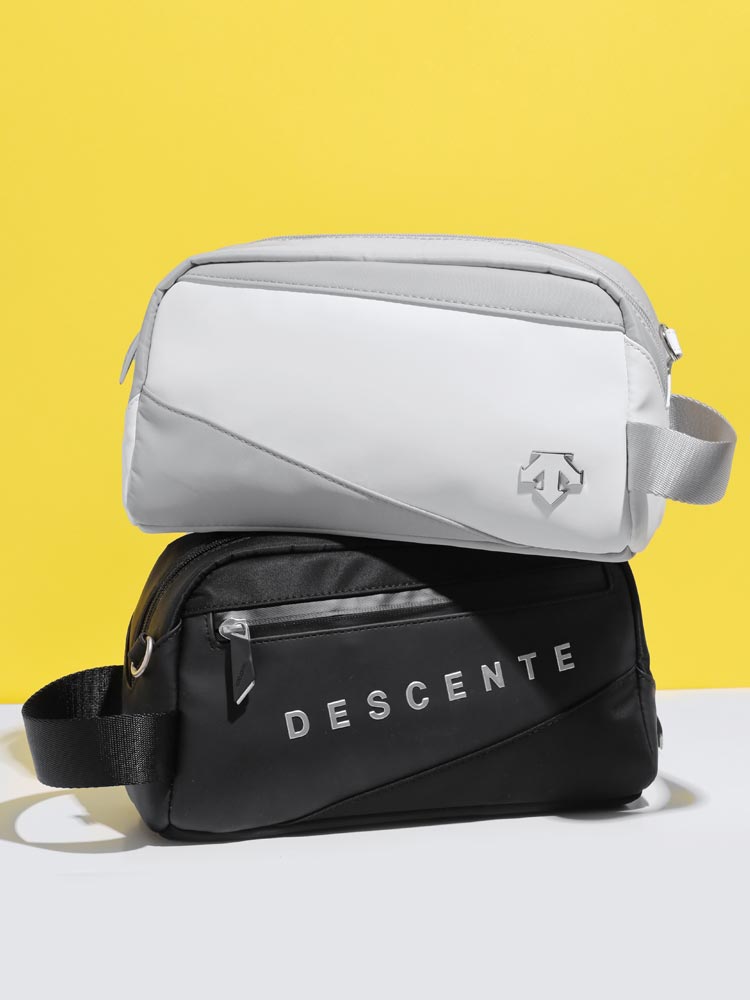 데상트골프 인시젼 우레탄 휴대용 골프 파우치 골프용품 주머니 케이스 미니 스트랩가방