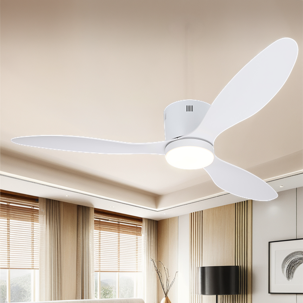 비츠온 LED 실링팬 조명 천장형선풍기 삼색변환 BLDC 1320mm 화이트