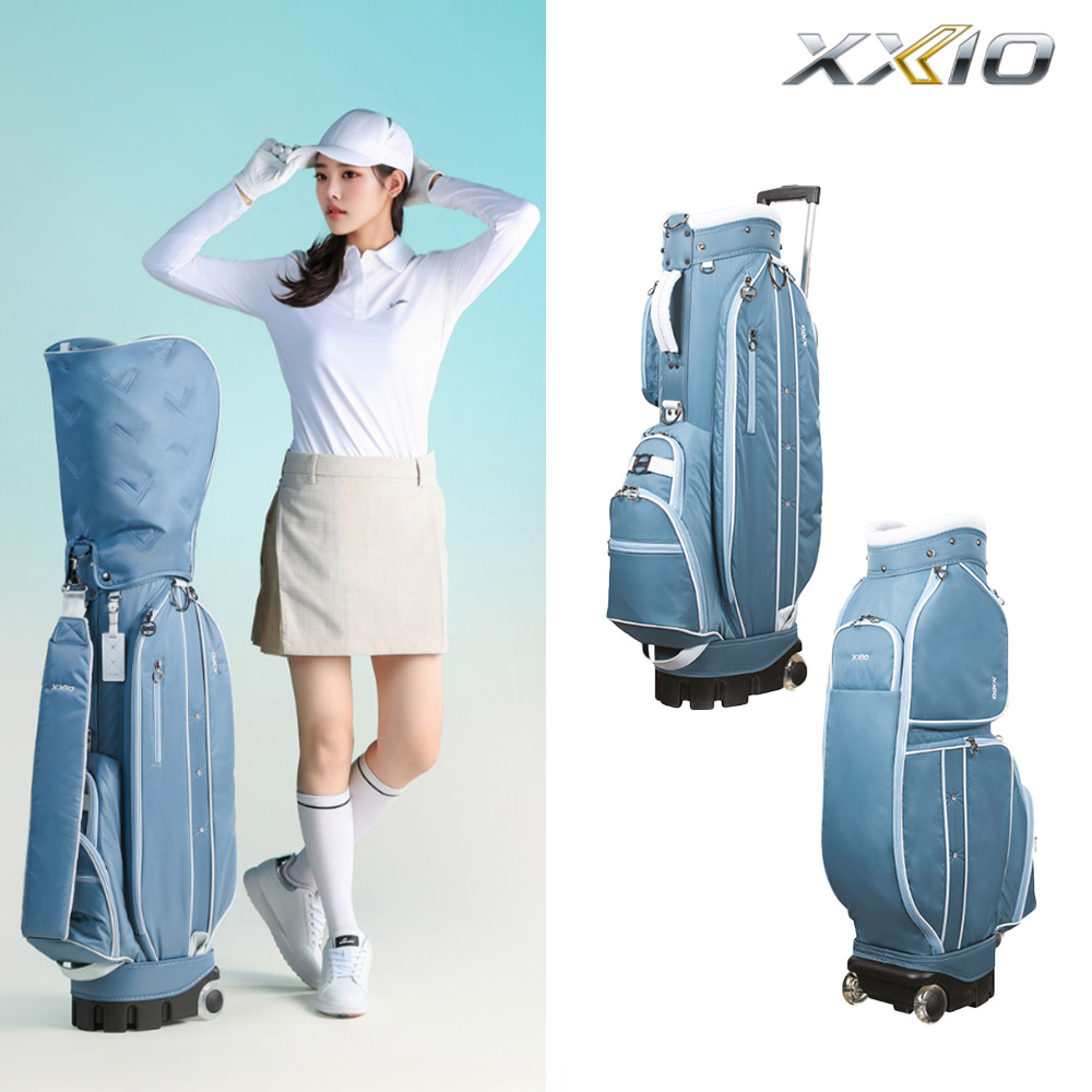 던롭 젝시오 여성 휠 캐디백 경량 여자 캐리어 프리미엄 골프백 블루그레이 GGC22031I