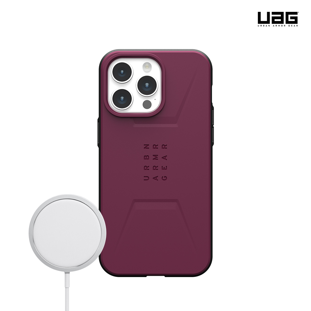 UAG 시빌리언 맥세이프 케이스 와인, 아이폰15 프로 맥스 - 상품 이미지