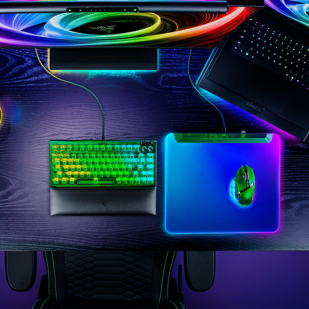 [국내정발] 레이저 파이어플라이 V2 PRO 팬텀그린 RGB 마우스패드 - 상세 이미지 4