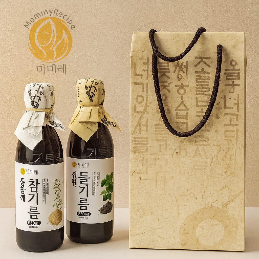 [선물세트] 마미레 들기름350ml+들기름 350ml 세트 - 상품 이미지