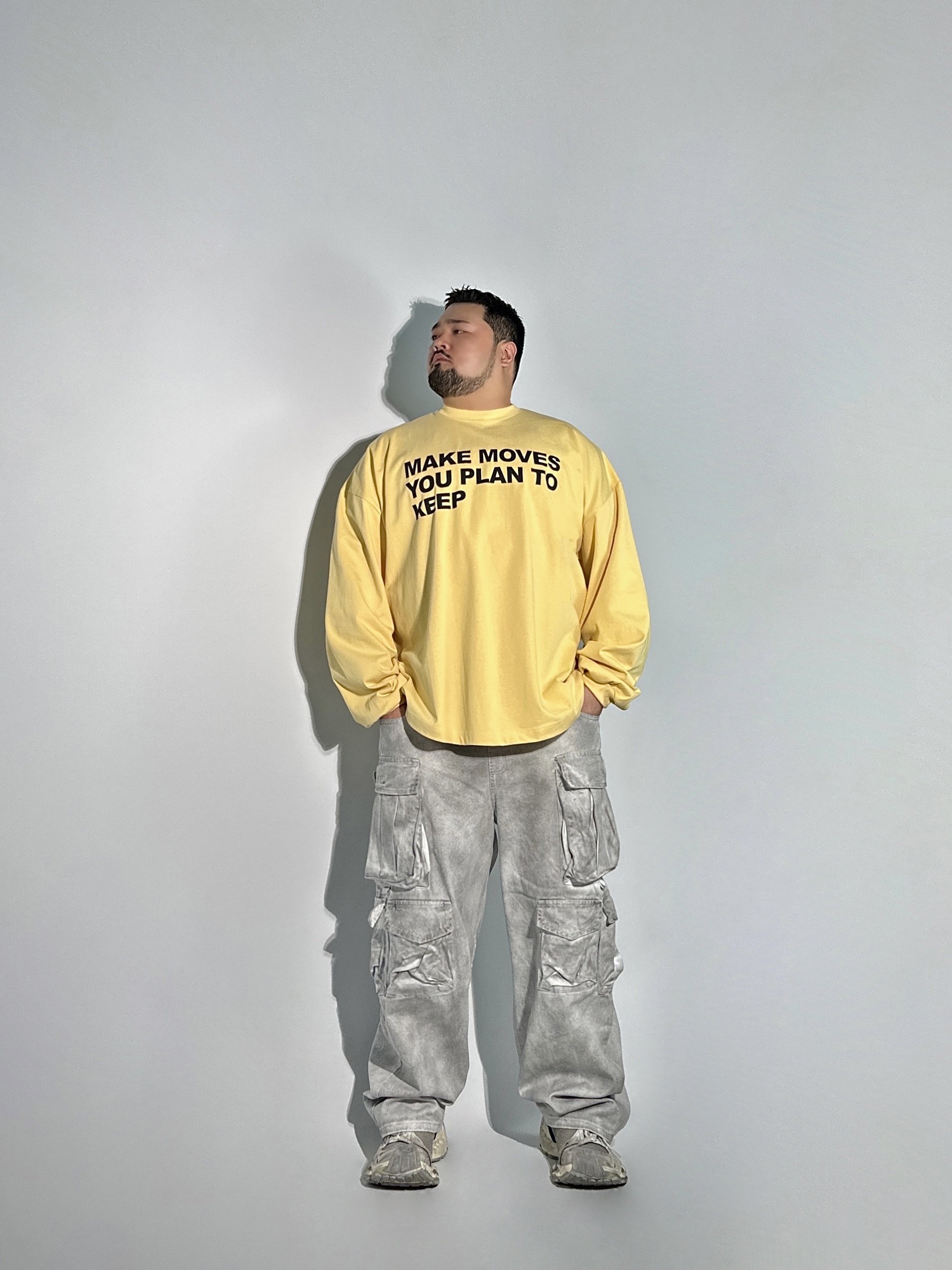 aor. 더티 워시드 멀티 카고 팬츠 1COLOR 빅사이즈 밴딩 바지 에이오알닷 이미지 8
