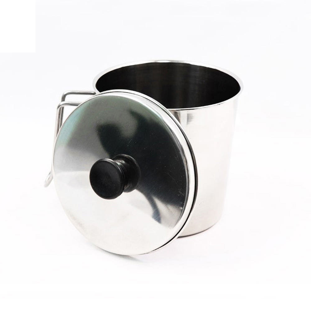 스텐 음식물 쓰레기통 음식 잔반 음쓰통 2L