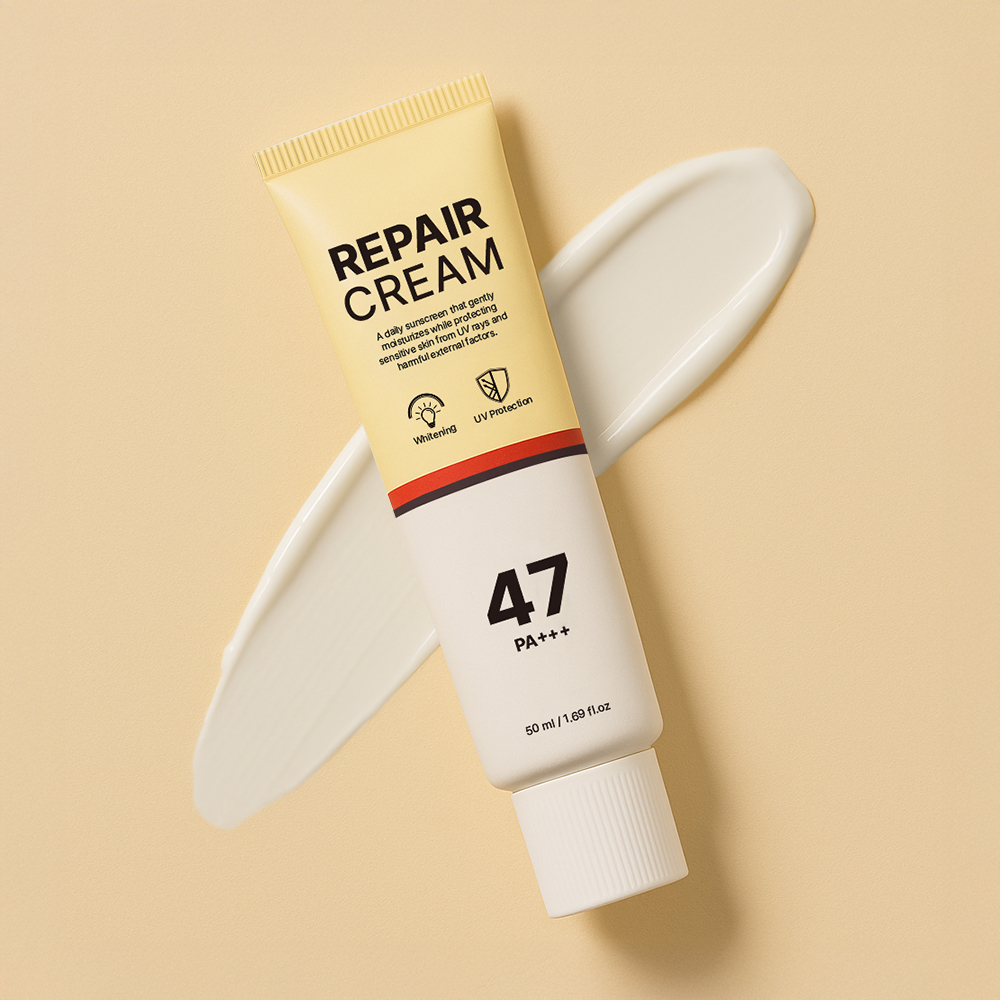 스펠라 리페어 선블럭 크림 47 / 50ml / 미백·자외선 차단 이중 기능성 / 엑토인 - 상세 이미지 2