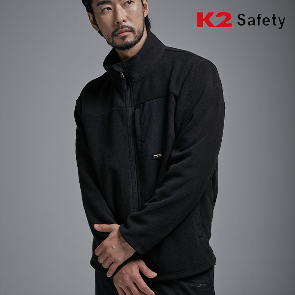 K2 세이프티 바람막이 자켓 남자 기모 작업복 겨울 플리스 재킷 F5102 이미지 7