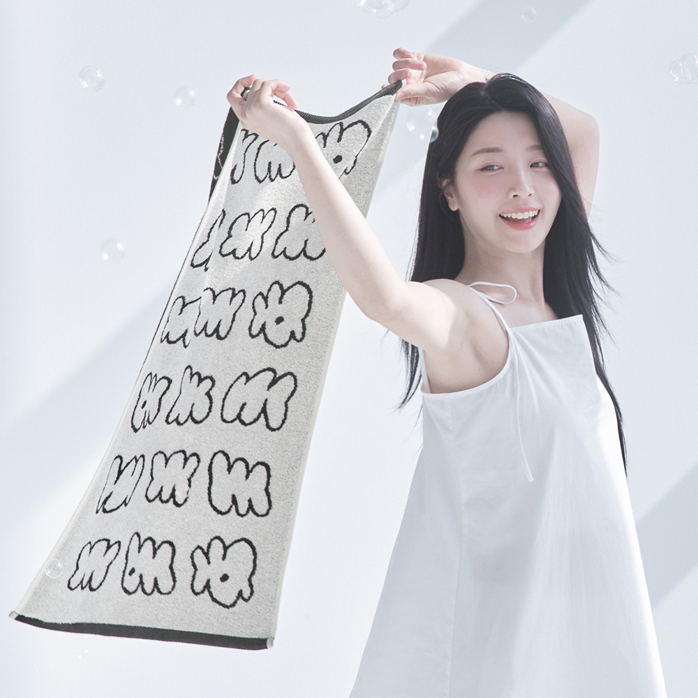 킨제네라 스노우베일 Starlike 대나무 극세사 더블루프 호텔수건 180g 1장 40x80 결혼식 돌잔치 답례품 - 상세 이미지 3