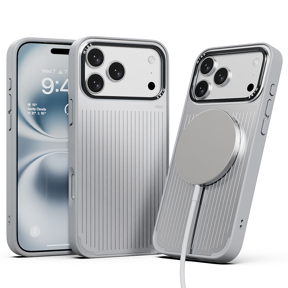 미아크 무드 맥세이프 케이스 실버, 아이폰17 프로맥스