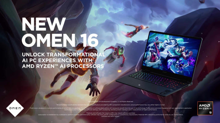 HP OMEN 16 게이밍 노트북 디자인