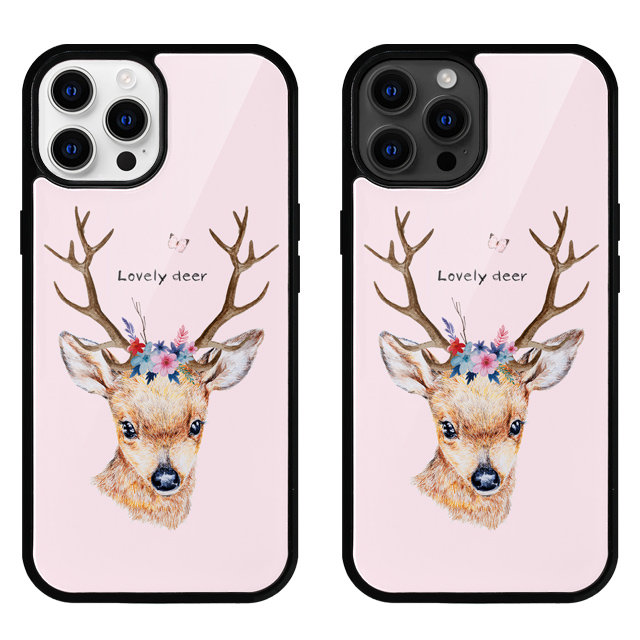 아기사슴 밤비 플라워 글라스 범퍼 케이스