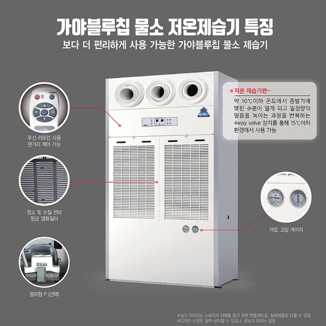 대용량 물소제습기 860L 저온용 물류창고 산업용 공업용 대형제습기 - 상세 이미지 3