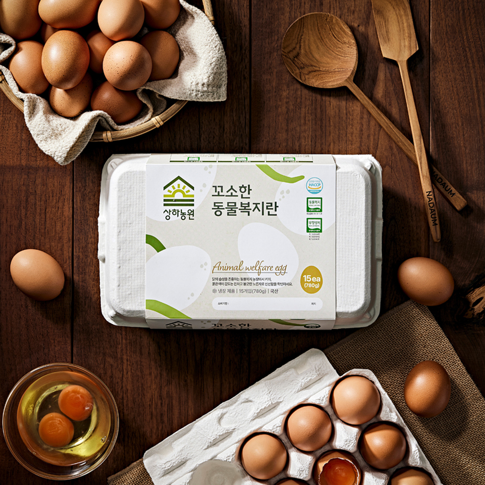 [슈퍼적립] [난각번호 2번/네이버 단독] 상하농원 꼬소한 동물복지 무항생제 유정란 30구 (꼬소복지란)_냉장