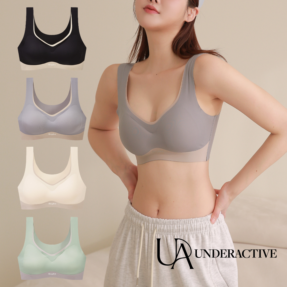 심리스브라 처진가슴 들뜸없는 잡아주는 노와이어 스포츠 노후크 브라탑 무봉제 후크없는 브라렛 제품 이미지