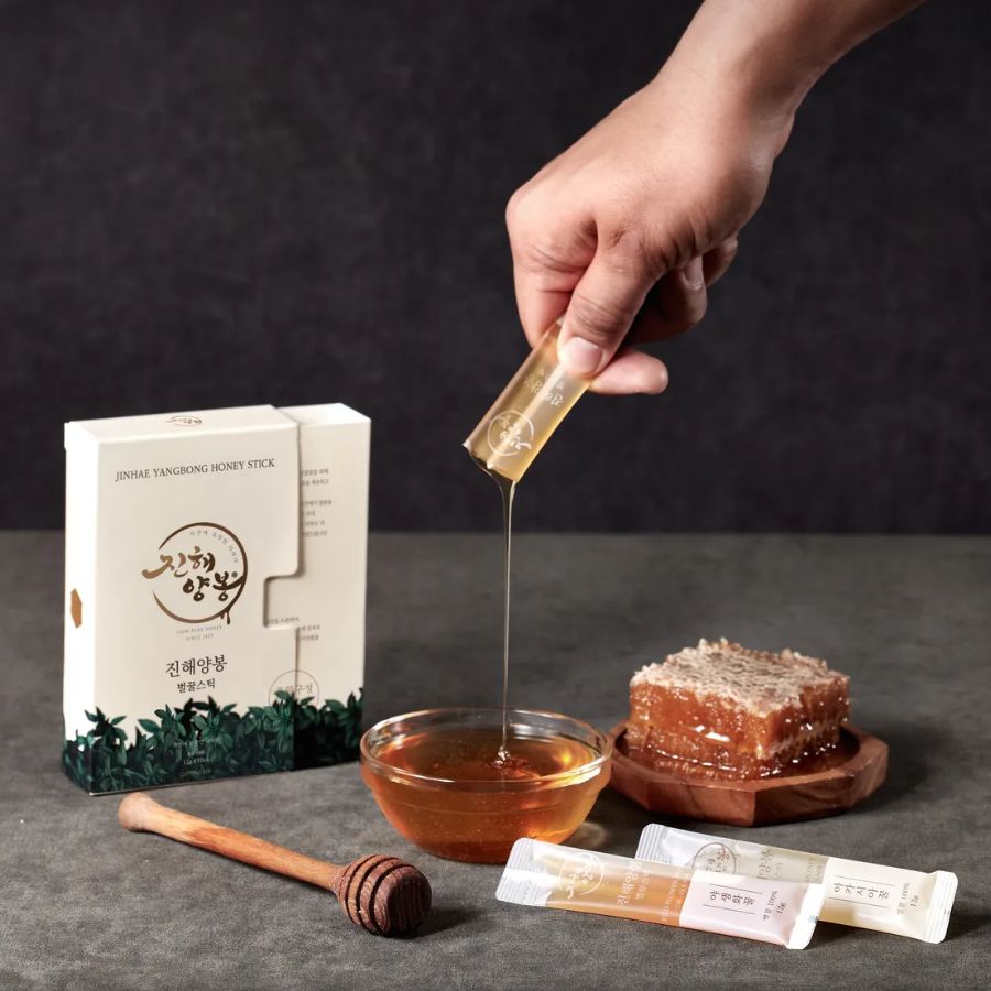 진해양봉 꿀스틱 국산 아카시아 야생화 벌꿀 스틱 혼합 12g 10개 답례품 꿀 선물 세트 제품 이미지