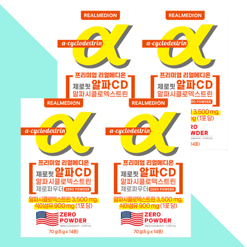 리얼메디온 알파CD 알파시클로덱스트린 파인애플맛 14포X4개 - 상품 이미지
