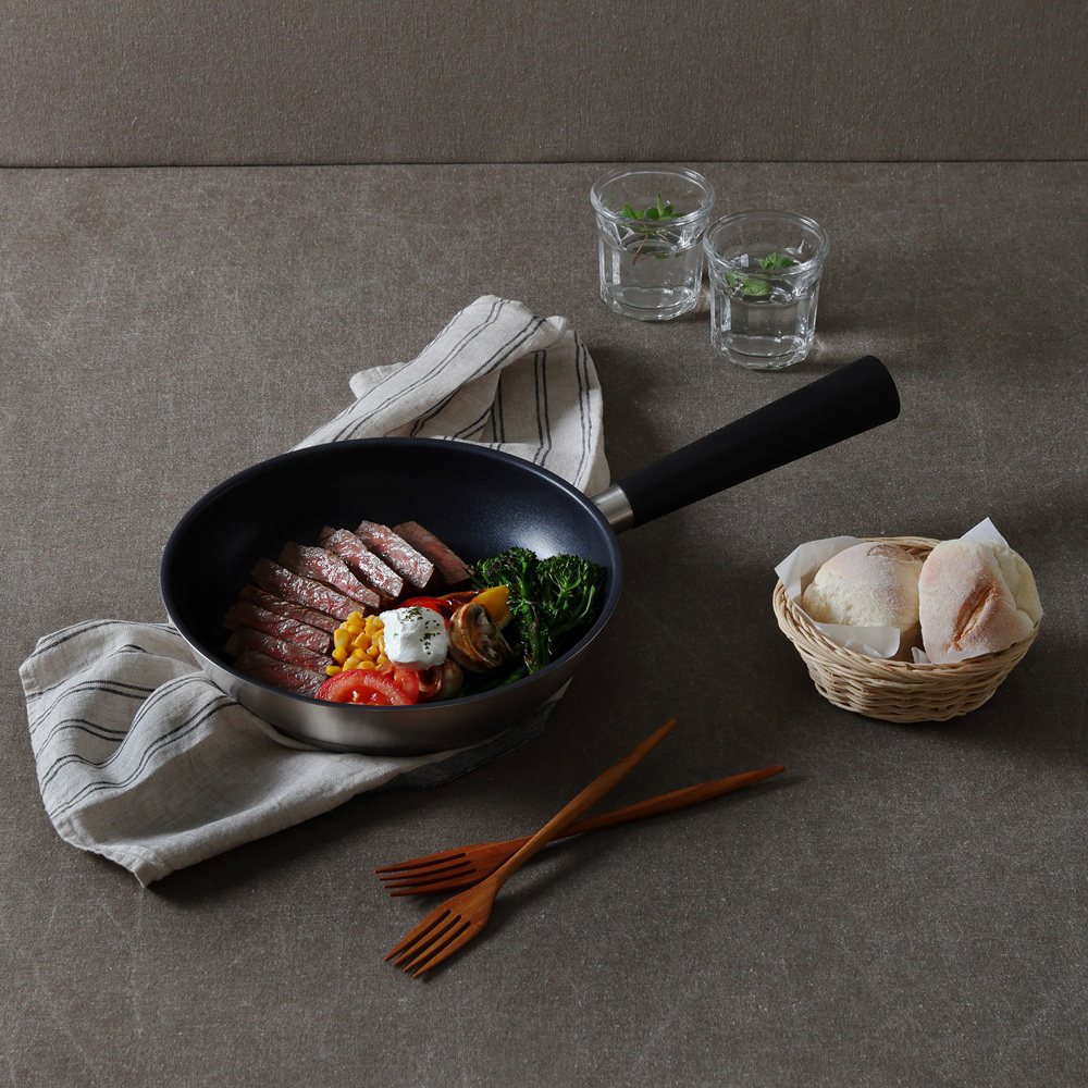 쿡에버 에픽블랙 인덕션 코팅 프라이팬 20cm / 웍 궁중팬 - 상세 이미지 2