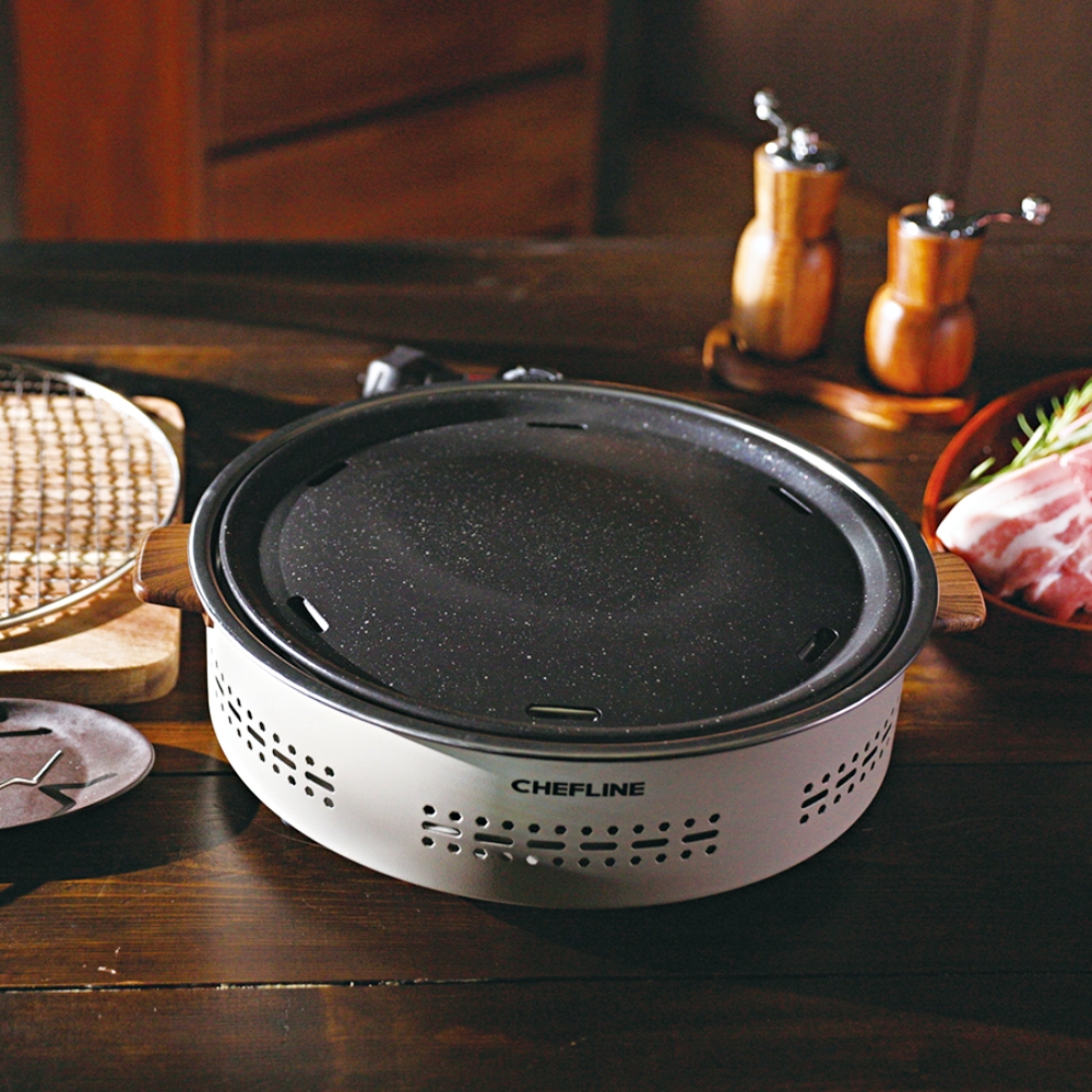 셰프라인 1초 직화구이 올인원 고기불판 생선구이팬 가정용 인덕션 그릴팬