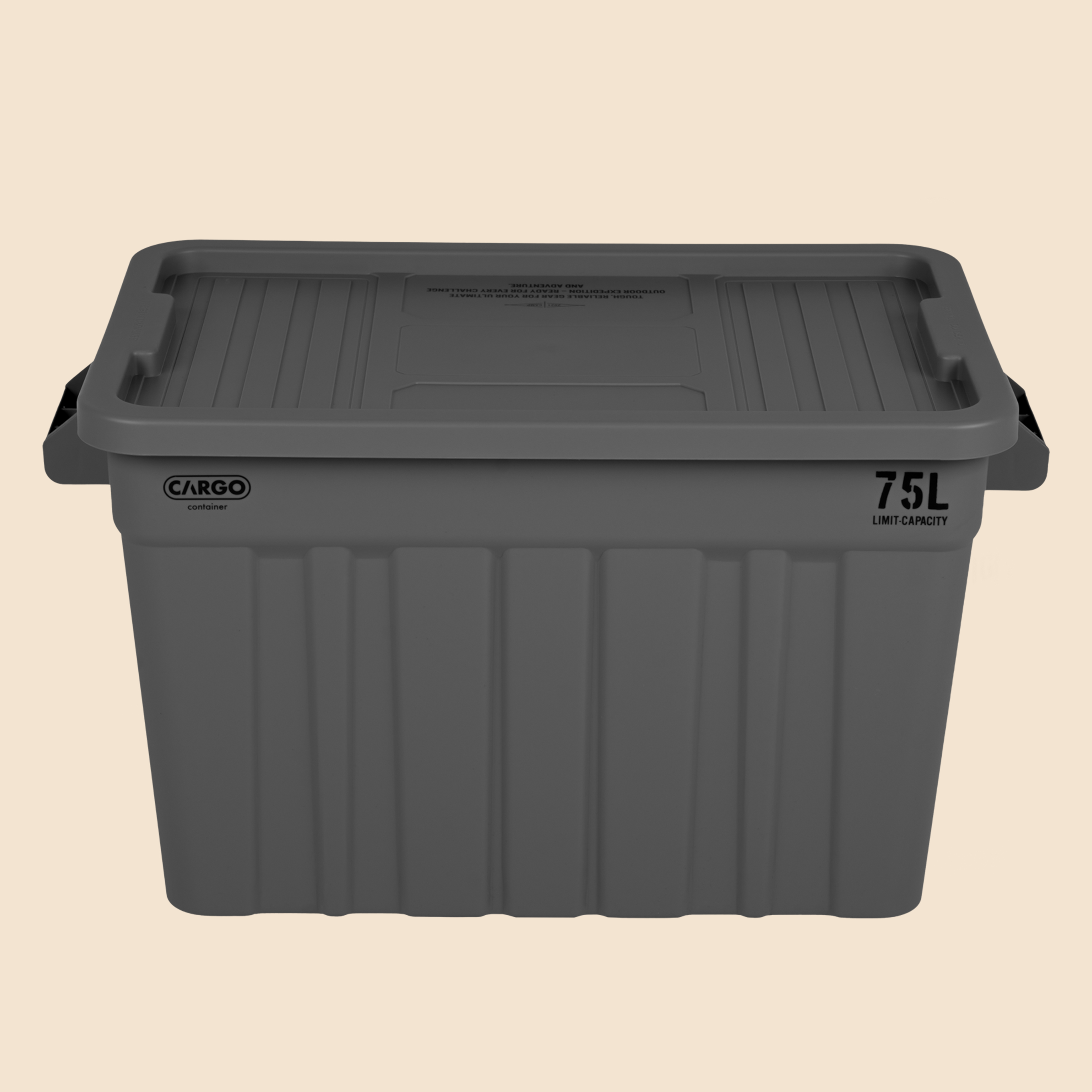 카고컨테이너 시그니처 실드 박스 75L 캠핑 수납 정리함 다용도 트렁크 그레이