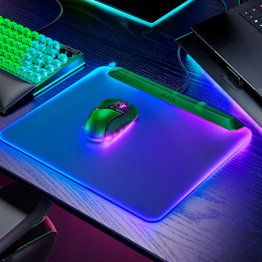 [국내정발] 레이저 파이어플라이 V2 PRO 팬텀그린 RGB 마우스패드 - 상세 이미지 3