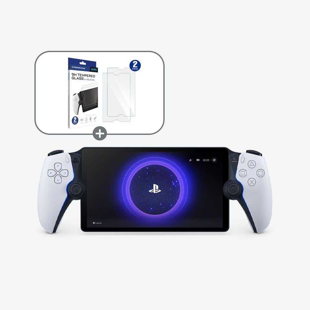 [PS5] PlayStation 포탈 리모트 플레이어 화이트 / 9H 고화질 강화 글라스 2팩 증정
