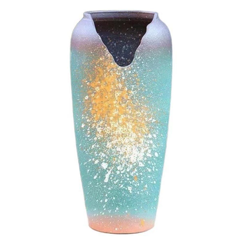 대형 도자기 긴 화분 빈 분갈이 공화분 항아리 빈티지 13x40cm - 상세 이미지 3