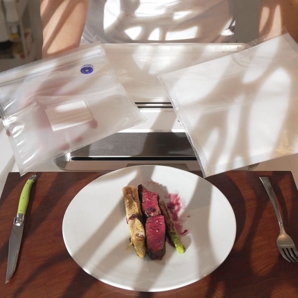 [욱셰프Pick] 위즈웰 가정용 진공포장기 버튼식 실링기 비닐 팩 고기 압축기 WH6030