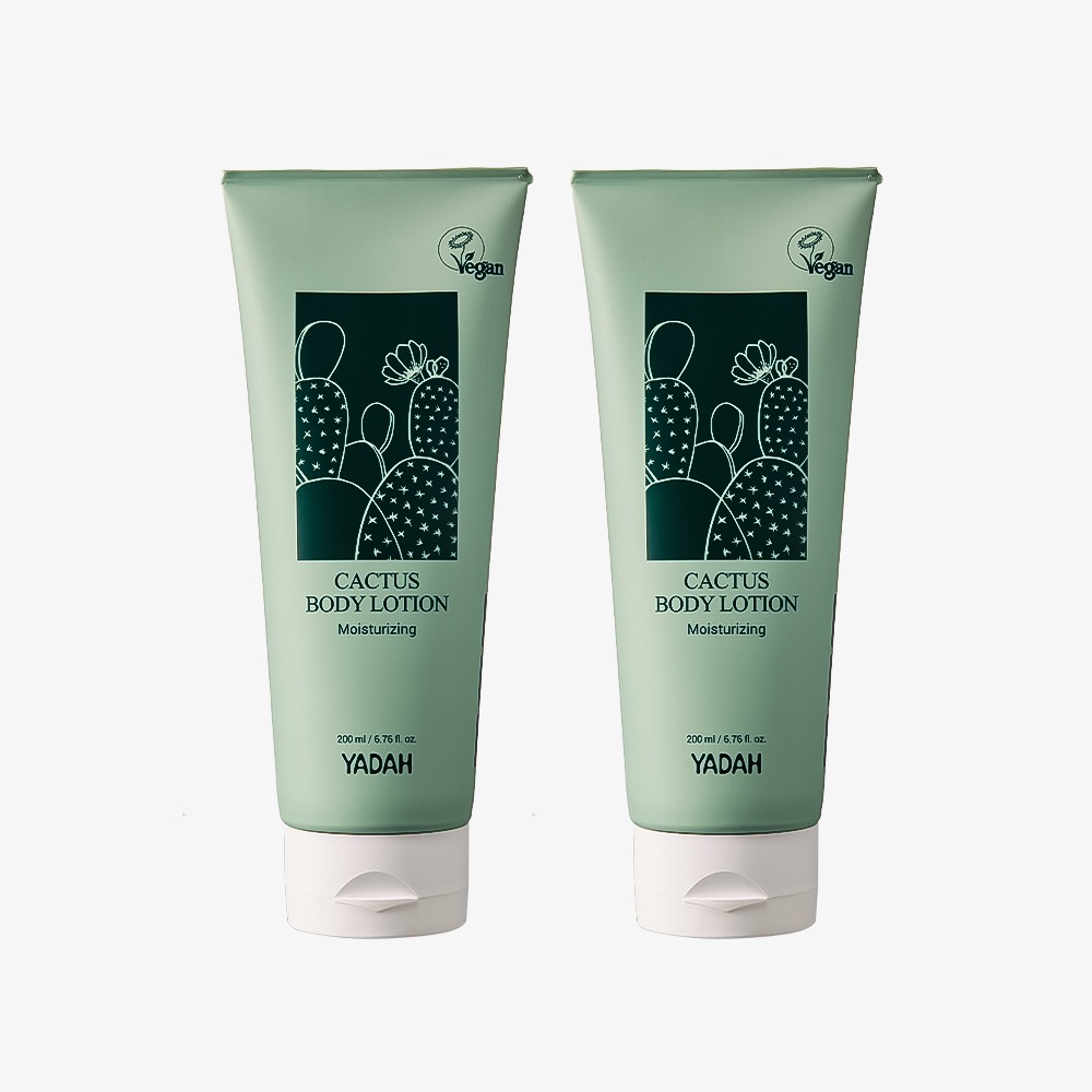 야다 선인장 바디로션  듀오 200ml 건조한 바디 보습 크림 - 상품 이미지