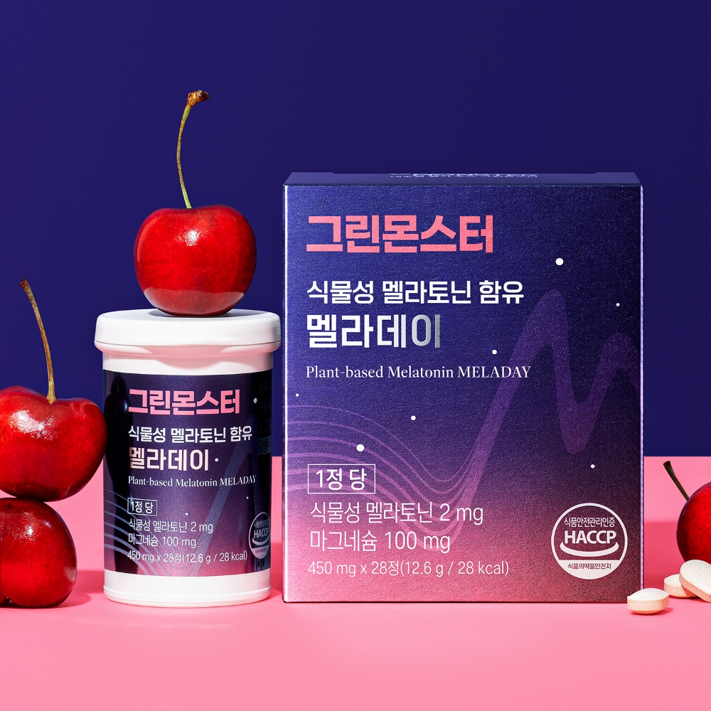 [초마드 PICK] 그린몬스터 식물성 멜라토닌 함유 멜라데이 2mg 28정, 3개 이미지 4