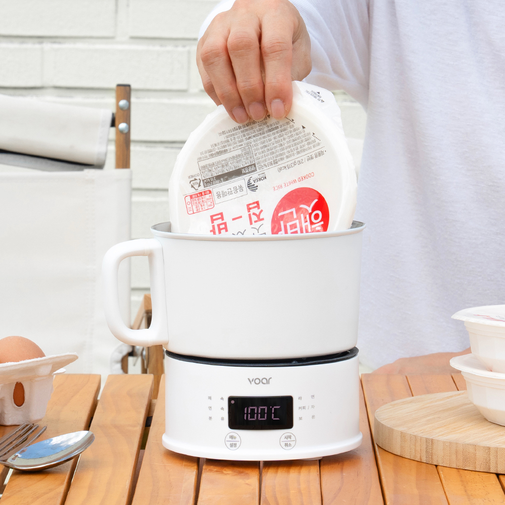 보아르 이지미니쿠커 여행용 전기포트 접이식 휴대용 분유포트 무선 커피주전자 프리볼트 포트기