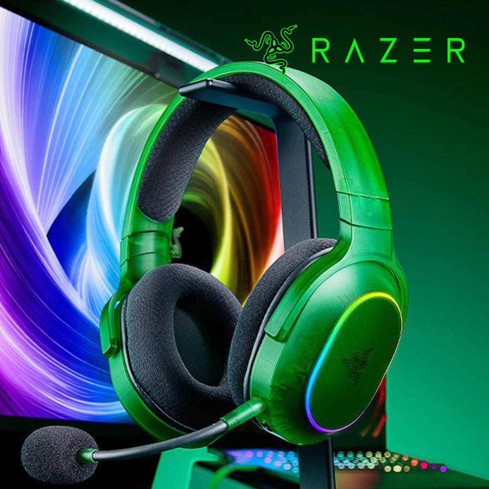 [국내정발] 레이저 바라쿠다 X 크로마 팬텀그린 무선헤드셋