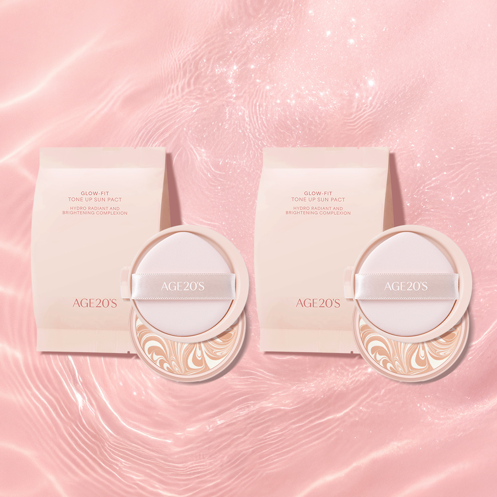 에이지투웨니스 글로우핏 톤업 선팩트 12.5g 리필 2입 (SPF50+ PA++++)