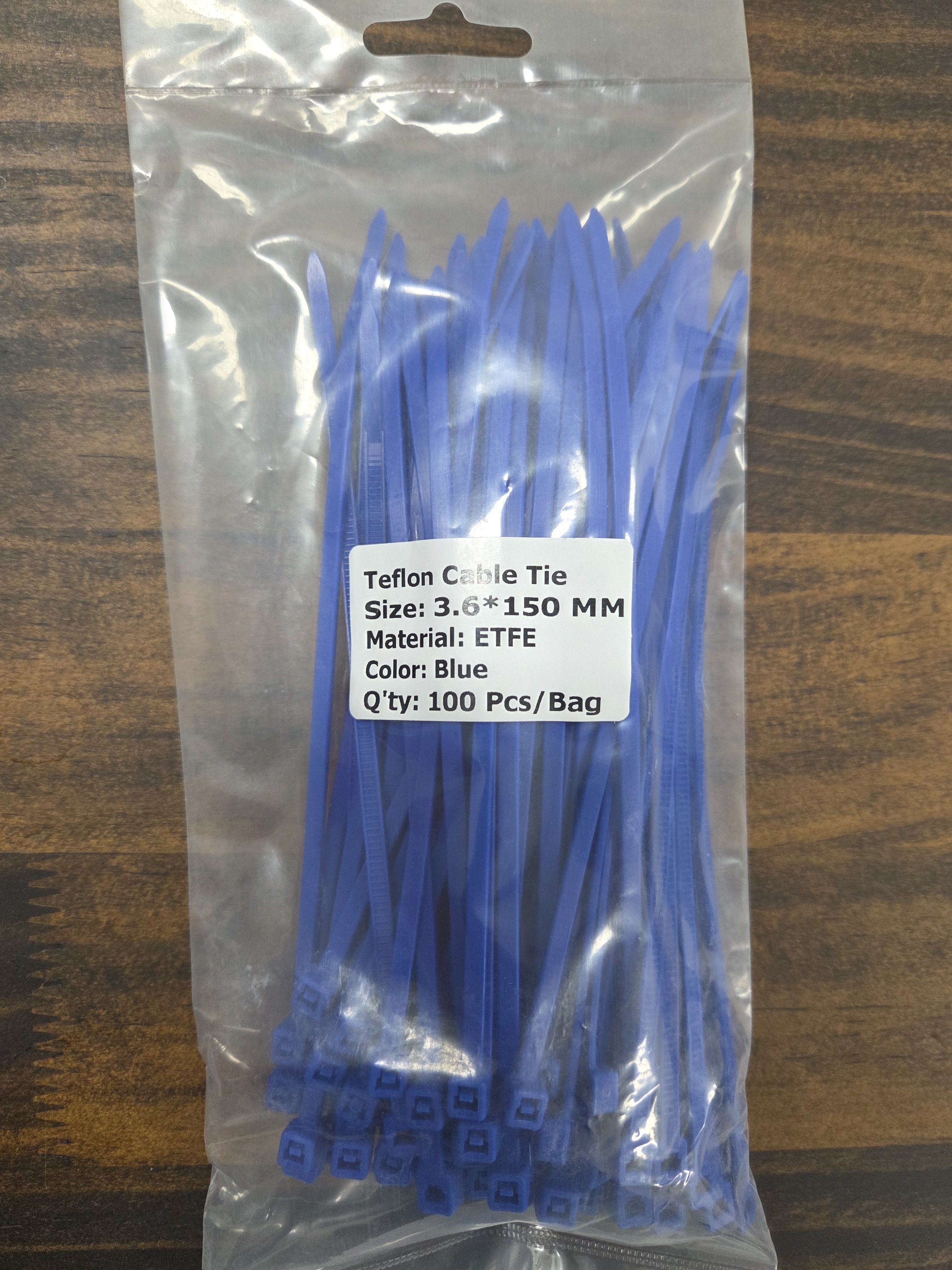 테프젤 케이블타이 ETFE 3.6X150mm 100개입 산업용 고온용 내화학 UV내성 이미지 6
