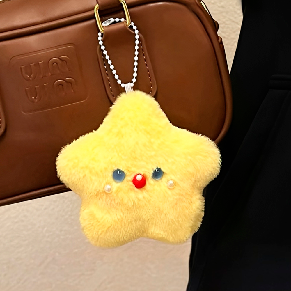 특이한 별 모양 인형 키링 카피바라 동물 스타 키홀더 열쇠고리 가방꾸미기 이미지 7