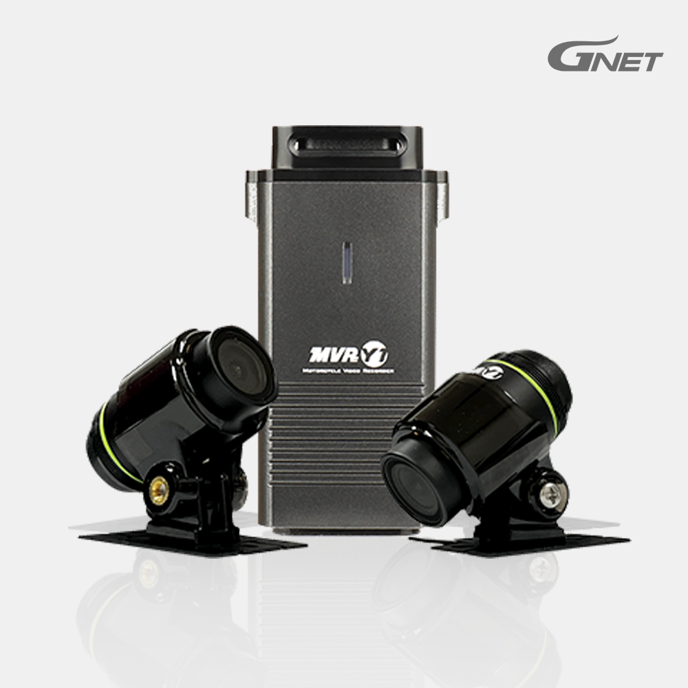 지넷 MVR Y1 오토바이 바이크 블랙박스 2채널 FHD 완전방수 32G