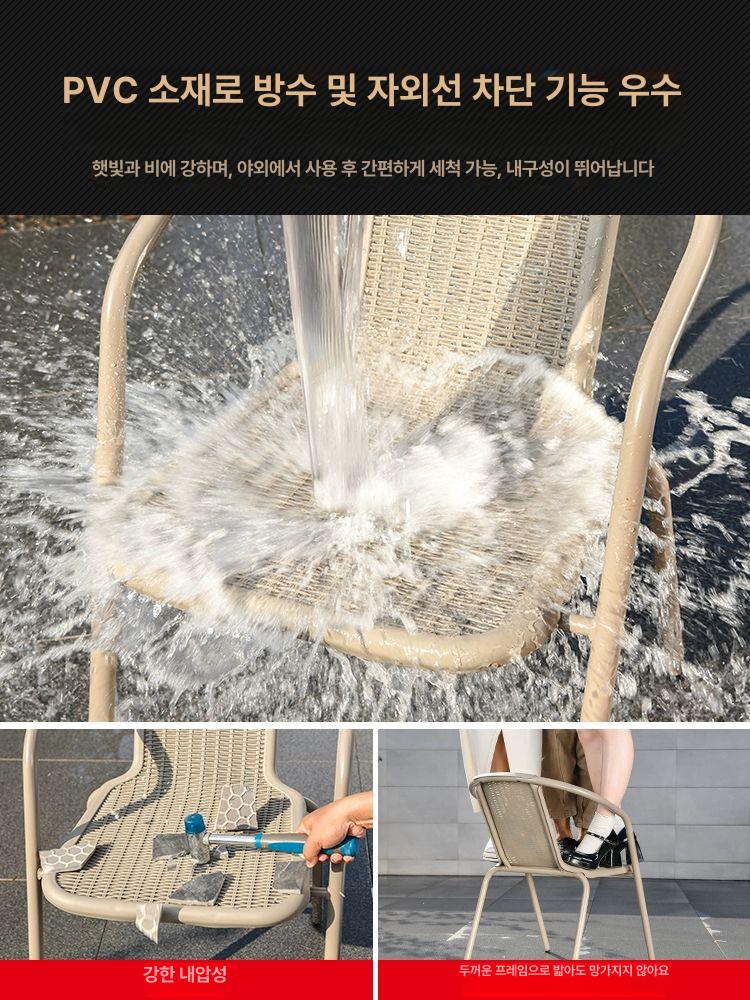 야외용 테이블 세트 파라솔 일체형 접이식 평상 벤치 야외 포장마차 그늘막 테이블의자파라솔 4 코로나+80cm - 상세 이미지 4