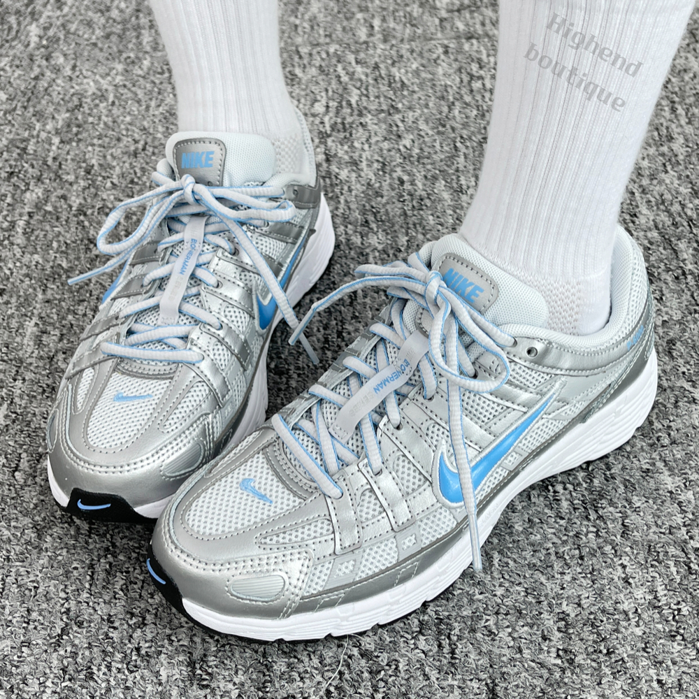 나이키 P-6000 P6000 키높이 런닝화 여성 운동화 여름 메탈릭 실버 아이스, 235