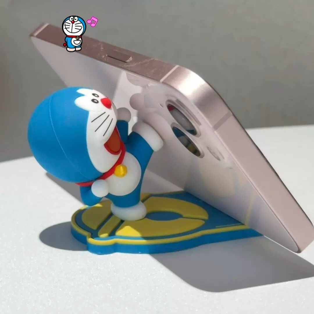 도라에몽 휴대폰 거치대 받침대 사무실 드라마 유튜브 보는 장식 - 상세 이미지 5