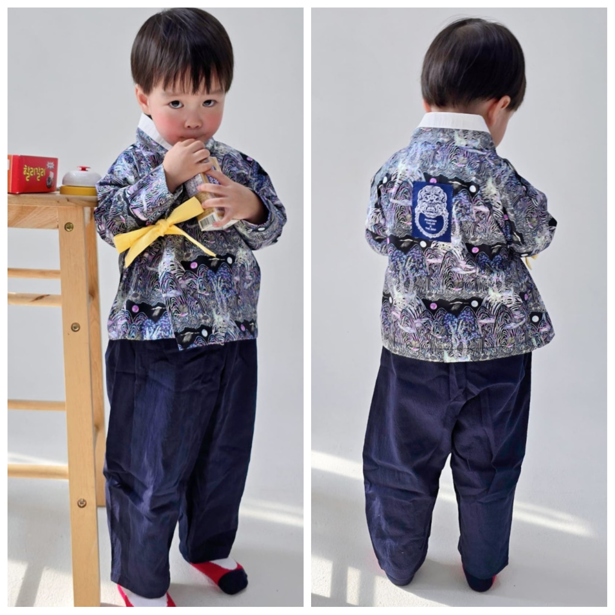 전통무늬 자개오봉도 생활한복 제품 이미지