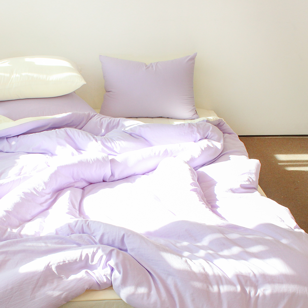 부드러운 디어마이 리버서블 워싱 옥수수솜 무봉제 차렵이불 리치 피치, Q(퀸)