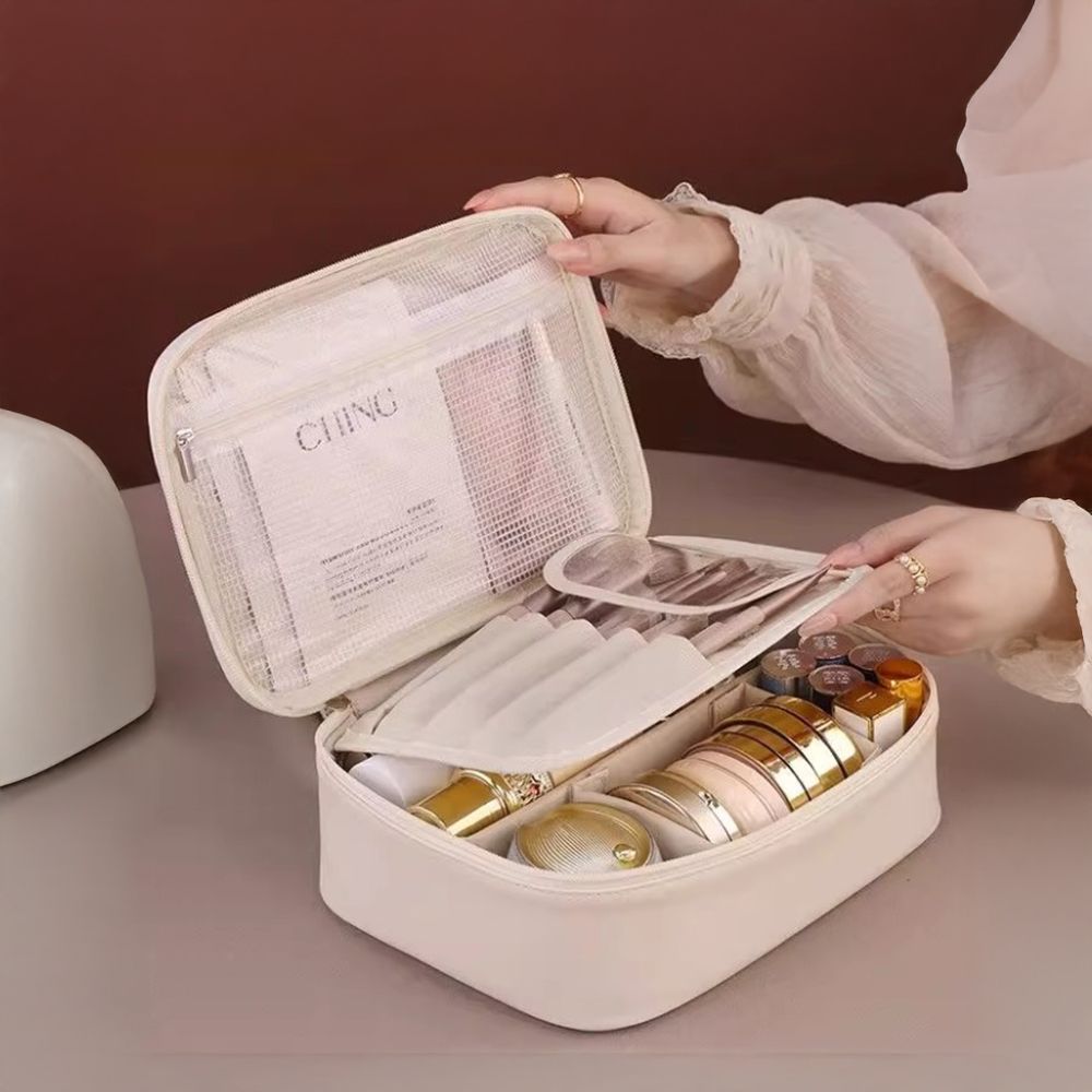 여행용 화장품 파우치 대용량 뷰티 브러쉬 메이크업 가방