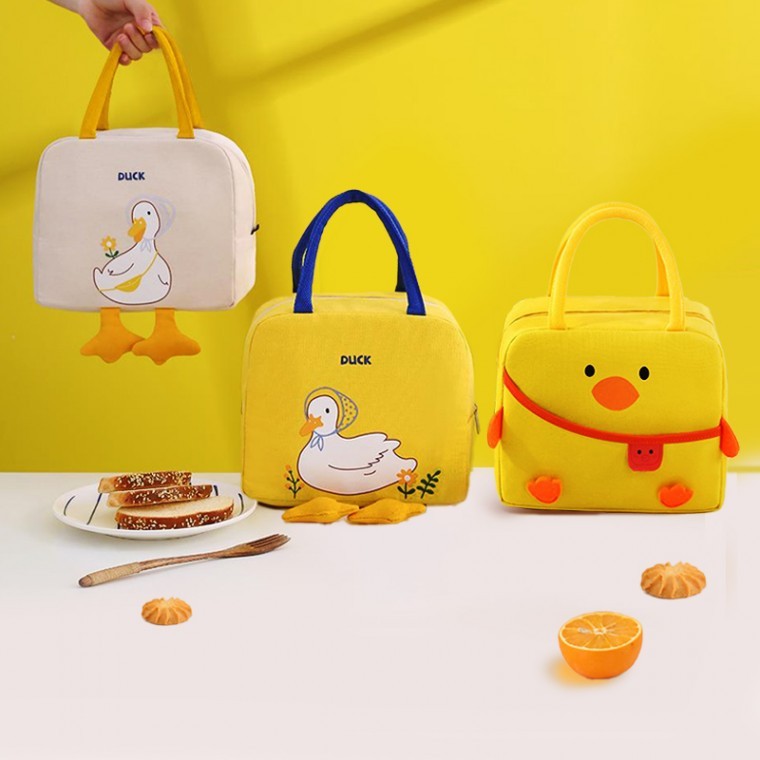 오리가방 병아리가방 캐릭터 도시락가방 캠핑 보온보냉 이유식가방